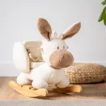 Люлееща се играчка магаренце екрю Teddy