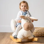 Люлееща се играчка магаренце екрю Teddy