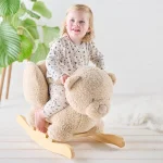 Люлееща се играчка меченце Teddy екрю