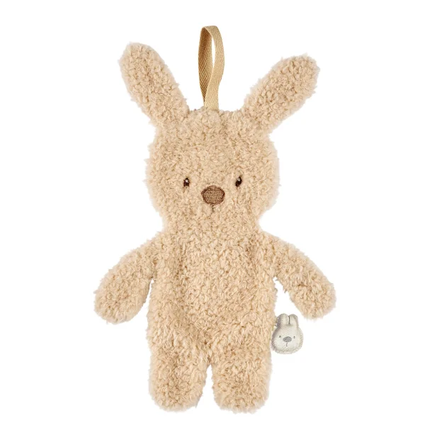 Меко зайче за гушкане beige TEDDY с държач за биберон