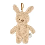 Меко зайче за гушкане beige TEDDY с държач за биберон