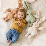 Плюшена играчка заек Lapidou Soft Plush green