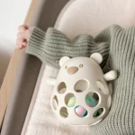 Силиконова дрънкалка гризалка Мече Clay