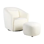 Стол за кърмене Gomi Gliding & Swivel - Cream