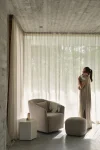 Стол за кърмене Gomi Gliding & Swivel - Mohair Latte
