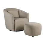 Стол за кърмене Gomi Gliding & Swivel - Mohair Latte